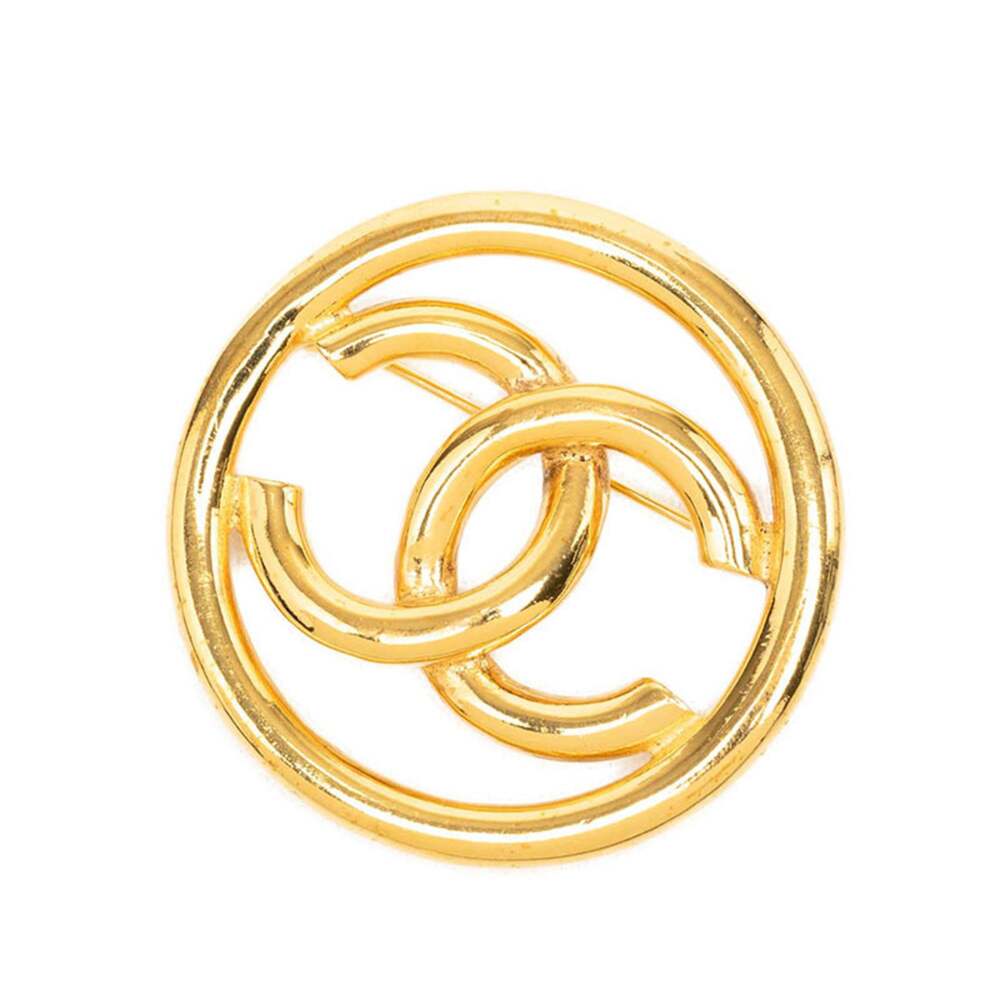 Chanel Cc Logo Brooch Metal #336558C66B